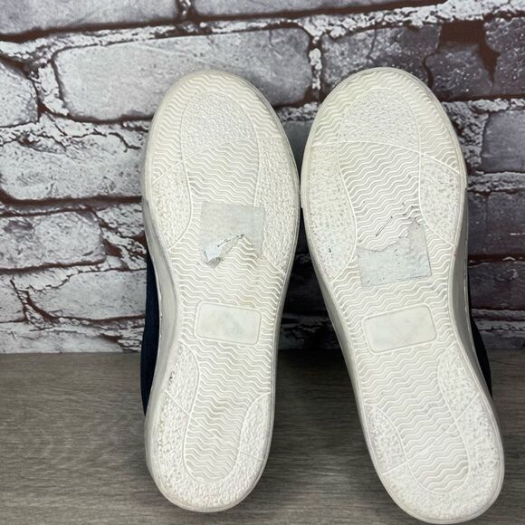 Freebird Dark Blue and Light Tan lace up sneakers shoes women sz 5M US/35EU - Picture 13 of 13